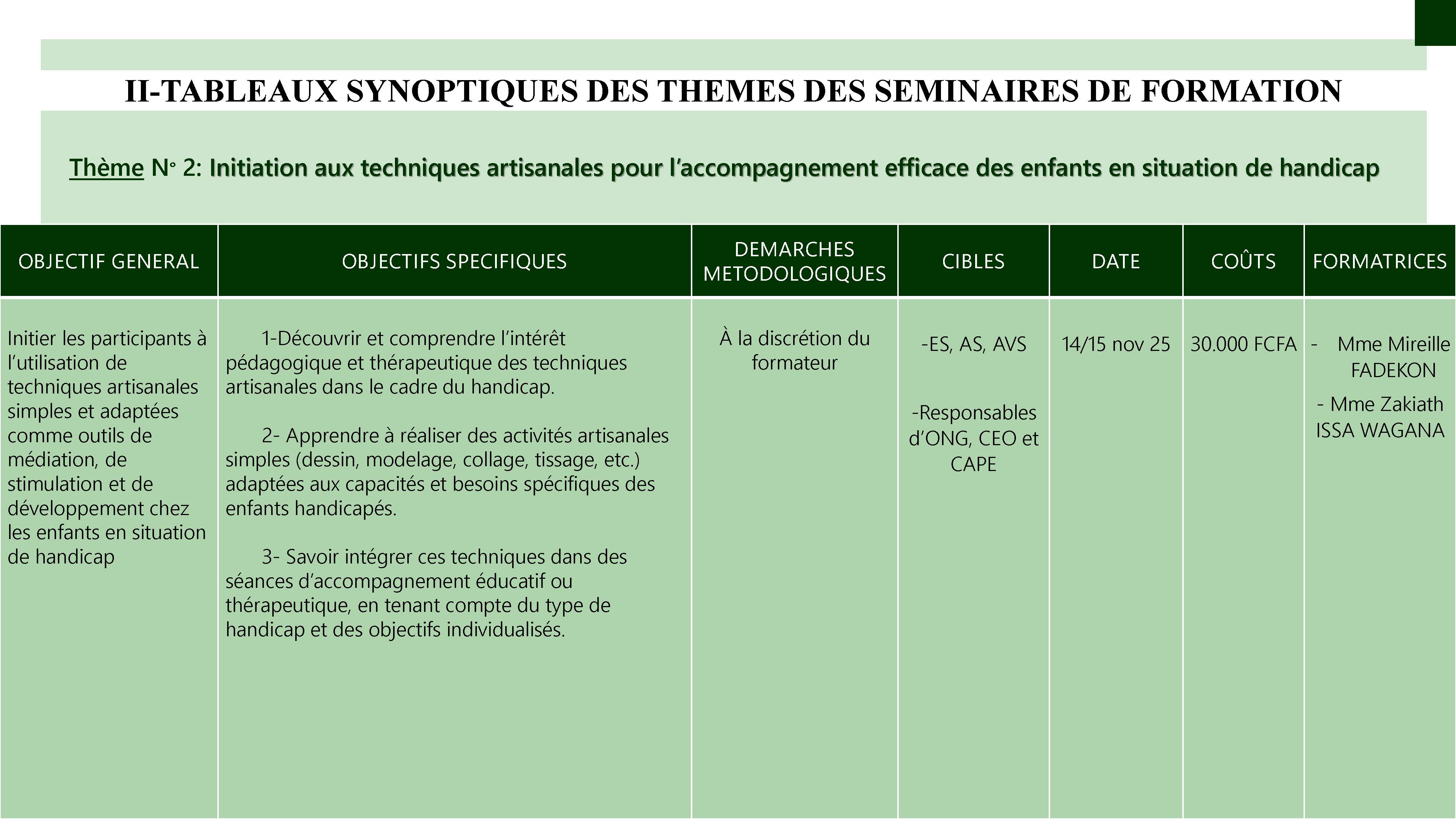 Catalogue de formation page 8